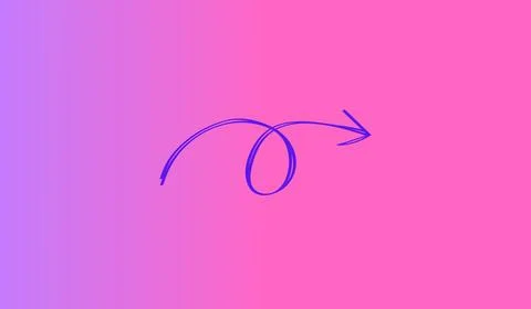 Arrow pointer on abstract gradient background, banner wit arrow 库存插图