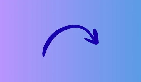 Arrow pointer on abstract gradient background, banner wit arrow Stockillustratie