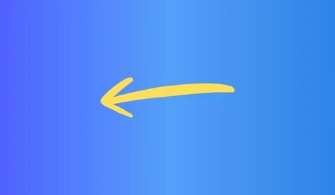 Arrow pointer on abstract gradient background, banner wit arrow Stockillustratie