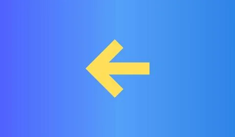 Arrow pointer on abstract gradient background, banner wit arrow 库存插图