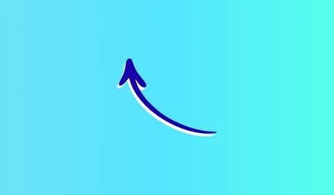 Arrow pointer on abstract gradient background, banner wit arrow Illustrazione stock