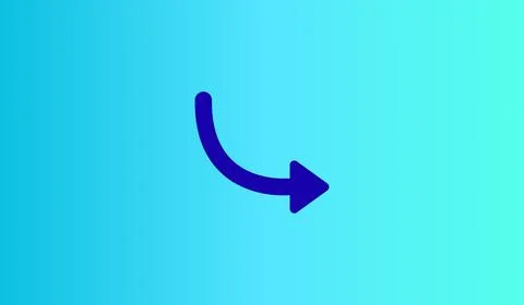 Arrow pointer on abstract gradient background, banner wit arrow Stockillustratie