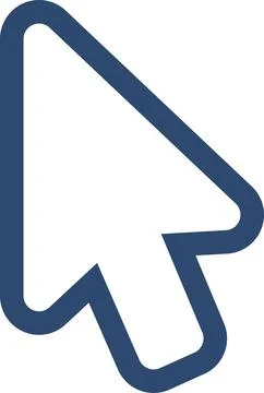 Arrow Pointer On Computer Monitor Screen Stock Illustration