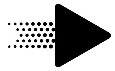 Arrow pointer with geometric pattern, Circular mosaic tail arrow icon, Textur イラスト素材
