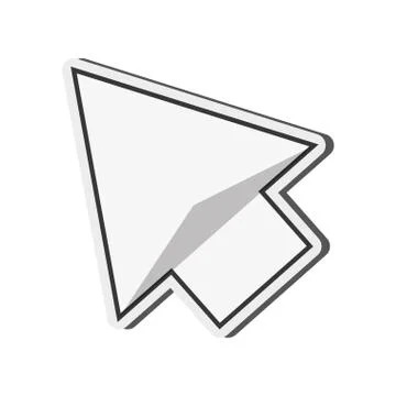 Arrow pointer icon Illustrazione stock