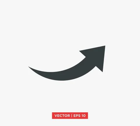 Arrow Pointer Icon Vector Illustration Design Editable Resizable EPS 10 Stock Illustration