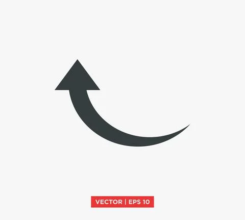 Arrow Pointer Icon Vector Illustration Design Editable Resizable EPS 10 Stock Illustration