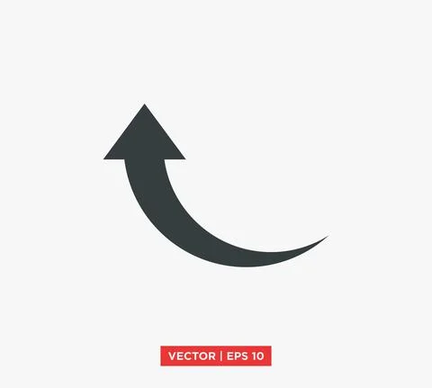 Arrow Pointer Icon Vector Illustration Design Editable Resizable EPS 10 Stock Illustration