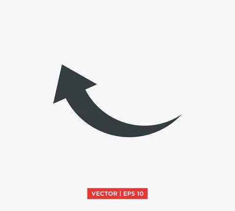 Arrow Pointer Icon Vector Illustration Design Editable Resizable EPS 10 Stock Illustration