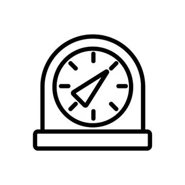 Arrow pointer icon vector outline illustration Stockillustratie