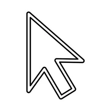 Arrow pointer isolated icon イラスト素材