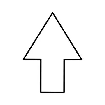Arrow pointer isolated icon Stock Illustration