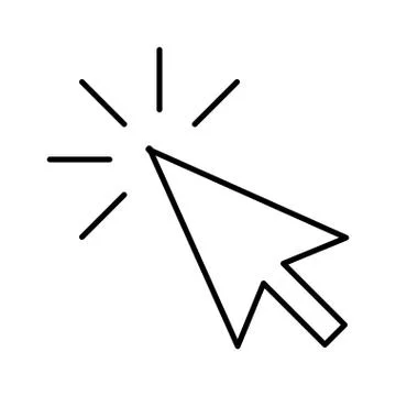 Arrow pointer isolated icon Stock Illustration