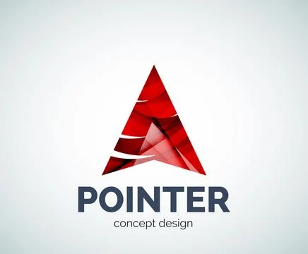 Arrow pointer logo business branding icon Stockillustratie