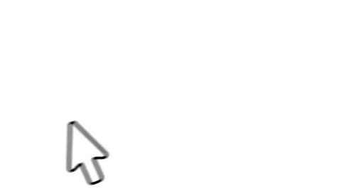 Arrow pointer moving into frame and clicking. Included alpha Stock Footage 131179885