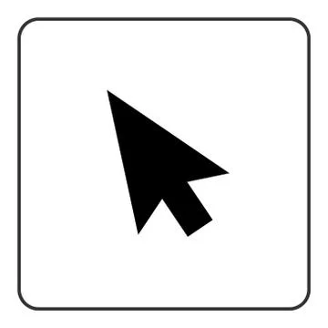 Arrow pointer sign black イラスト素材