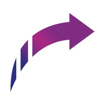 Arrow pointer web pictogram gradient style icon Ilustración de archivo