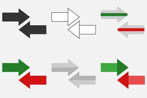 Arrow-pointers icon Stock Illustration
