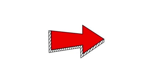 Arrow pointing animation direction indicator motion graphics Stock Footage 330541935