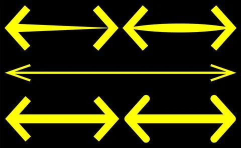 Arrow pointing both sides, direction sign, right and left side arrow icon. イラスト素材