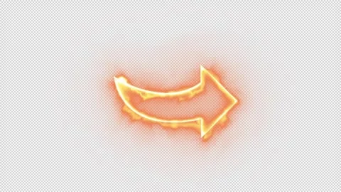 Arrow Pointing Direction on a Transparent Background Digital Rendering Stock Footage 252363086