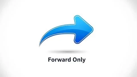 Arrow pointing forward Stock Illustration