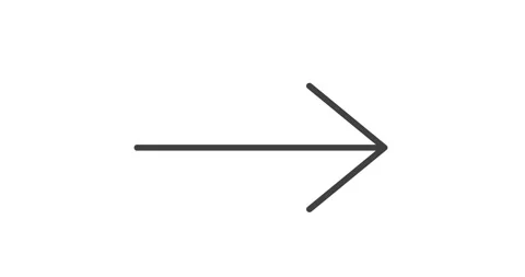 Arrow pointing graphic line hand drawn doodle animated on white background Stock Footage 294719027