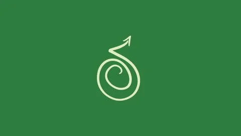 Arrow pointing up on it isolated on green screen background Video stock 336856720