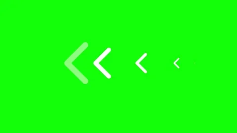 Arrow pointing to the left side on Green Screen Animation (Highlight arrow) Stock Footage 284060175