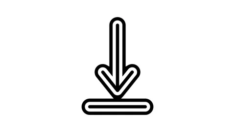 Arrow pointing loading process glyph icon animation Vídeos de archivo 326151683