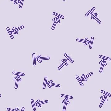 Arrow pointing loading process glyph seamless pattern Stock Illustration