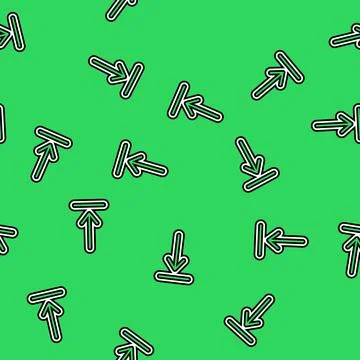 Arrow pointing loading process vector seamless pattern Stock Illustration