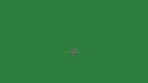 An arrow pointing to the right airplane flying in sky on plane over emotion Stock-Footage 335696454