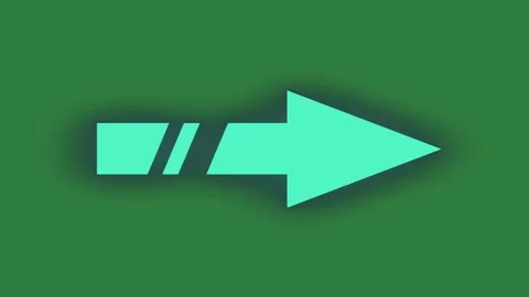 Arrow pointing up to the right blue light coming out left cartoonish Stock Footage 335978217
