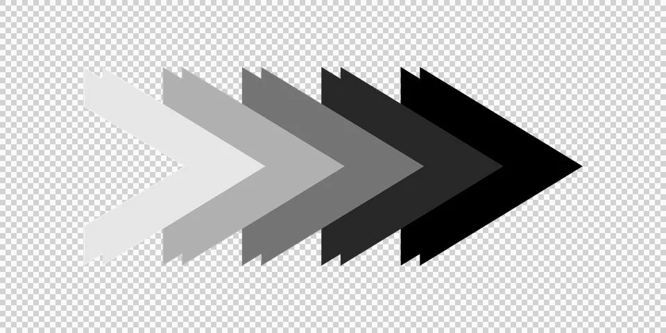 Arrow Pointing Right Direction Symbol Stock Illustration