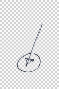 The arrow pointing to the target drawn with a black marker Stock Illustration