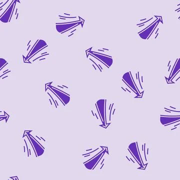 Arrow pointing upward progress glyph seamless pattern Stock Illustration