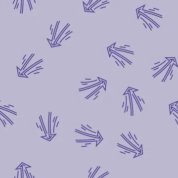 Arrow pointing upward progress line seamless pattern Illustrazione stock