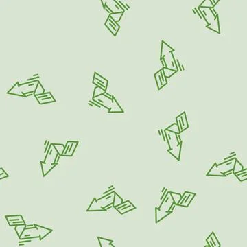 Arrow pointing upward progress line vector seamless pattern Illustrazione stock