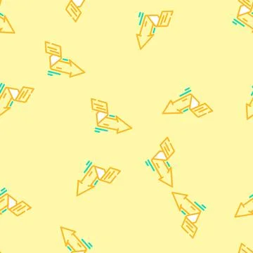 Arrow pointing upward progress vector seamless pattern Stock Illustration