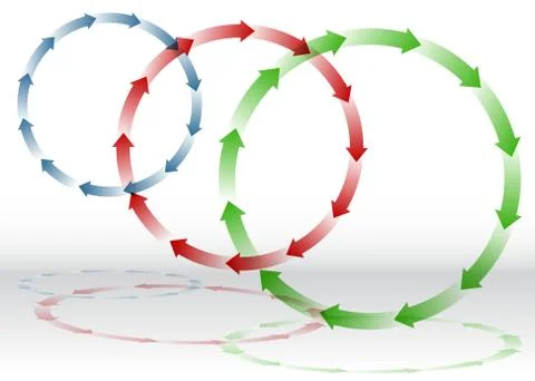 Arrow recycling Stock Illustration