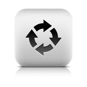 Arrow refresh, reload, rotation, reset, loop icon Stock Illustration