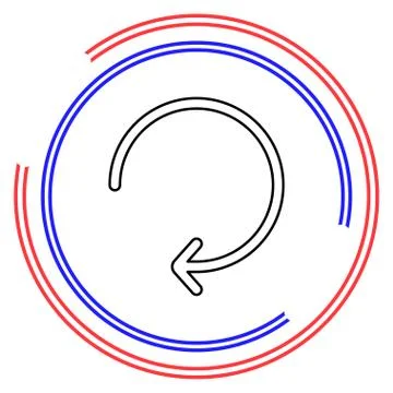 Arrow Refresh vector icon Stock Illustration