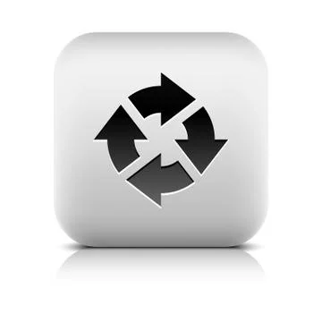 Arrow reload, rotation, reset, loop, refresh sign Stock Illustration