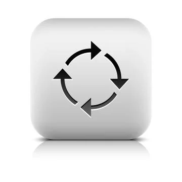 Arrow reset, loop, refresh, reload, rotation icon Stock Illustration