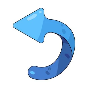 Arrow return illustration Stock Illustration