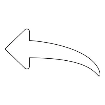 Arrow return or reply   the black color icon . Stock Illustration