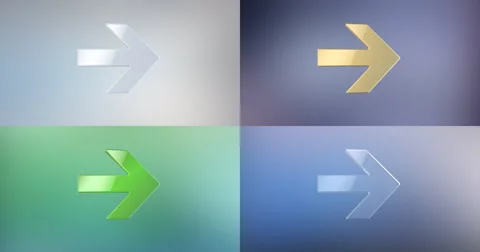 Arrow Right 3d Icon 4K Stock Footage 66517684