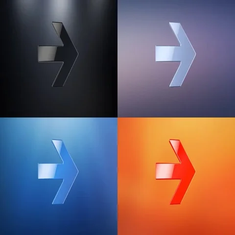 Arrow Right 3d Icon Stock Footage 69719433