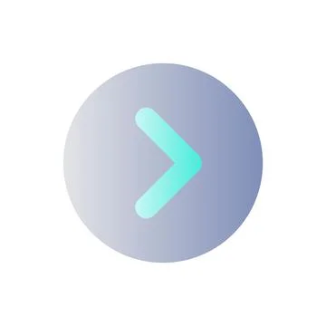 Arrow right button flat gradient color ui icon イラスト素材